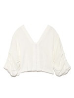 ボリュームスリーブトップス/WHT