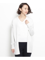 ラメテレコカーディガン/ブラック(019)