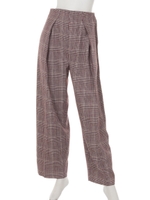 カーブフォルムハイウエストワイドパンツ/BRD