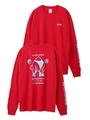 【WEB限定】PEACH L/S BIG TEE EC/レッド