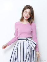 パールはさみ前後２ＷＡＹニット/ホワイト