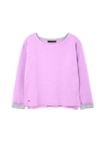 ミックスニットプルオーバー/ラベンダー(090)