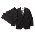 2Bノッチドラペルテーラードジャケットスーツ 38L バーバリーブラックレーベル 65348 BURBERRY BLACK LABEL ブラック メンズ