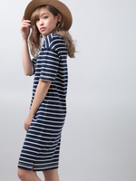 2WAYボーダーワンピース