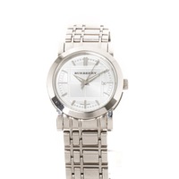 BU1351 腕時計 ステンレス 白文字盤 2.5×2.5 チェーン幅1.5 バーバリーロンドン 74422 BURBERRY LONDON シルバー レディース