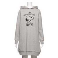 【50%OFF】PEANUTSコラボSNOOPY裏起毛パーカーワンピース