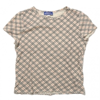 Tシャツ（チェック） M バーバリーブルーレーベル 54954 BURBERRY BLUE LABEL ベージュ系 レディース