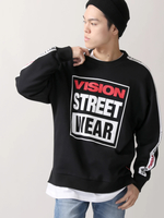 VISION|【別注】サイドラインプリントプルオーバー