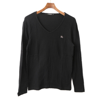 Vネックカットソー 2 バーバリーブラックレーベル 51839 BURBERRY BLACK LABEL ブラック系 メンズ