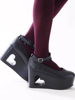 WEGO/くり抜きフリルパンプス