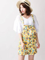 WEGO/カフショートサロペット