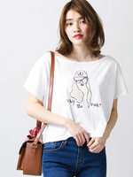 WEGO/ガールオフショルTシャツ