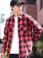 WEGO/シャギーネルチェックシャツ
