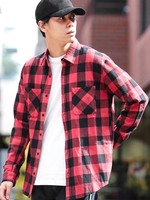 WEGO/シャギーネルチェックシャツ