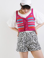 WEGO/タックハイウエストカフショーツ