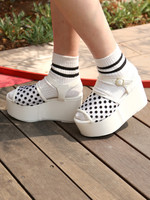 WEGO/ドットシースルーサンダル