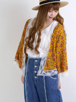 WEGO/フラワーショートボレロ