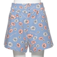 【50%OFF】【ニコ☆プチ掲載】フラワー柄ショートパンツ