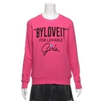 【50%OFF】ストーン付きロゴ入りトレーナー