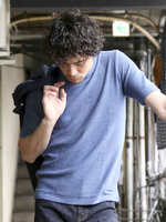 【MsSQUARED】デニムルック半袖ニット