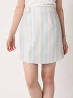 【sc】キャンディストライプミニスカート/PNK