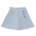 【50%OFF】【キッズサイズ向け】ロゴ刺しゅう入りラップ風キュロット