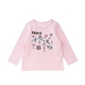 【50%OFF】【ベビー向け】パリプリント長袖Tシャツ