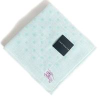 【新品】 ガーゼタオルハンカチ　ドット  バーバリーロンドン 67417 BURBERRY LONDON グリーン レディース