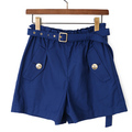【新品】 キュロットパンツ 38 バーバリーブルーレーベル 48827 BURBERRY BLUE LABEL ブルー系 レディース