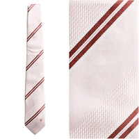 【新品】 クレストブリッジ クレストブリッジ　ストライプネクタイ  68400 CRESTBRIDGE ピンク メンズ