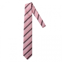 【新品】 クレストブリッジ サテンシルクストライプタイ  cb-000444 CRESTBRIDGE ピンク系 メンズ