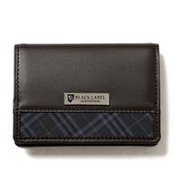 【新品】 クレストブリッジ マイクロチェックカードケース 縦6.5cm×横9.5cm cb-000310 CRESTBRIDGE ブラック メンズ