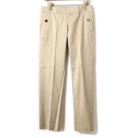 【新品】 スラックス　パンツ　チノパン 40 バーバリーロンドン 61020 BURBERRY LONDON ベージュ系 レディース
