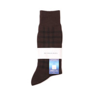 【新品】 ソックス 靴下 25〜27 バーバリー 50455 BURBERRY ブラウン系 メンズ