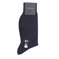 【新品】 ソックス 靴下 麻混 25〜26cm バーバリー 45797 BURBERRY ネイビー系 メンズ