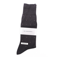 【新品】 ソックス 靴下　柄 25〜27cm バーバリー 45983 BURBERRY グレー系 メンズ