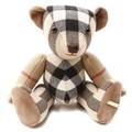 【新品】 チェックテディベア　ぬいぐるみ  バーバリーロンドン 61953 BURBERRY LONDON ベージュ系 メンズ