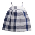 【新品】 チェックワンピース 12M 46306 ネイビー系×グレー系 ガールズ