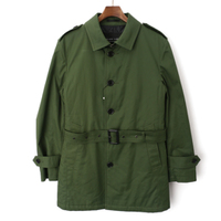 【新品】 トレンチコート M バーバリーブラックレーベル 45991 BURBERRY BLACK LABEL グリーン系 メンズ