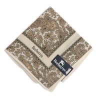 【新品】 ハンカチ ペイズリー  バーバリーズ 71625 Burberrys カーキ メンズ