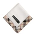 【新品】 ハンカチ 無地  バーバリー 71590 BURBERRY ホワイト メンズ