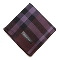 【新品】 ハンカチ　チェック  バーバリーロンドン 69011 BURBERRY LONDON パープル レディース