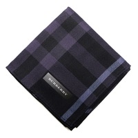 【新品】 ハンカチ　チェック  バーバリーロンドン 69043 BURBERRY LONDON ネイビー レディース