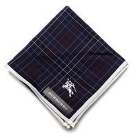 【新品】 ハンカチ　チェック  バーバリーロンドン 69066 BURBERRY LONDON ネイビー レディース
