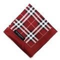 【新品】 ハンカチ　チェック  バーバリーロンドン 69150 BURBERRY LONDON レッド レディース