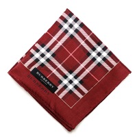 【新品】 ハンカチ　チェック  バーバリーロンドン 69150 BURBERRY LONDON レッド レディース