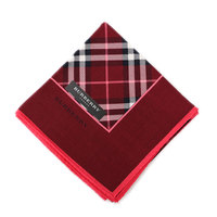 【新品】 ハンカチ　チェック 50cm×49cm  バーバリーロンドン 51426 BURBERRY LONDON レッド系 レディース
