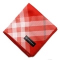 【新品】 ハンカチ　チェック 大 バーバリーロンドン 69148 BURBERRY LONDON レッド レディース