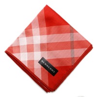 【新品】 ハンカチ　チェック 大 バーバリーロンドン 69148 BURBERRY LONDON レッド レディース