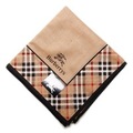 【新品】 ハンカチ　フチチェック  バーバリーズ 69032 Burberrys ブラウン レディース